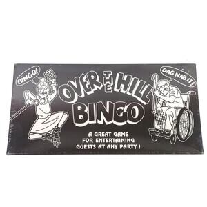 Over The Hill Bingo Game Novelty Gag Gift Party Game 1992 NEW Factory Sealed